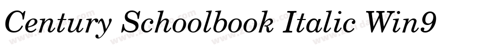 Century Schoolbook Italic Win95BT(1)字体转换